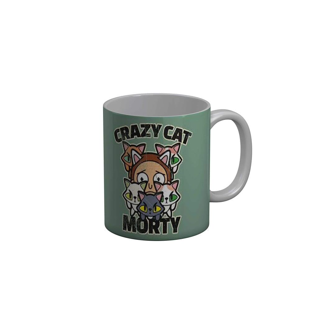 Funkydecors Rick And Morty Cartoon Ceramic Mug 350 Ml Multicolor Mugs