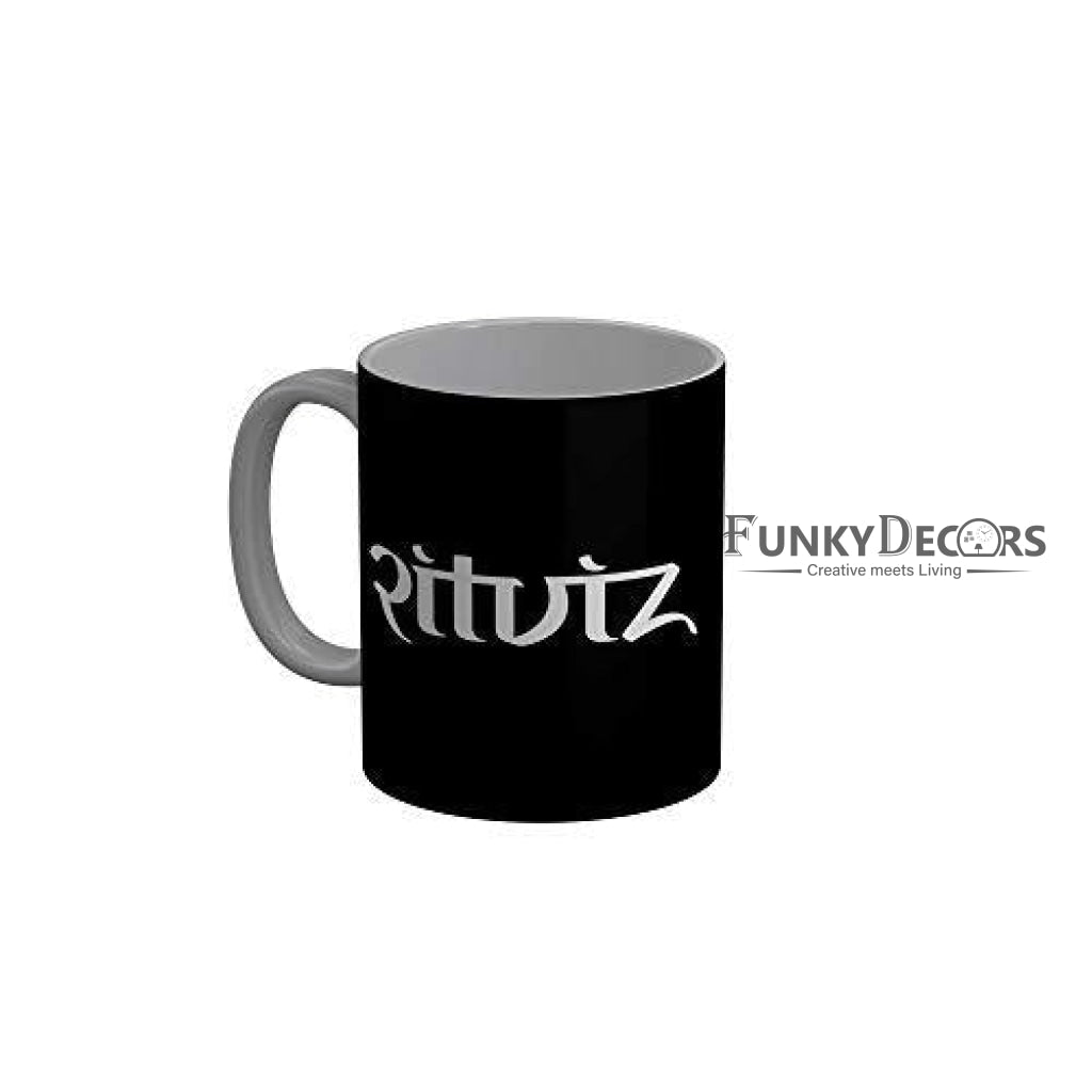 Funkydecors Ritviz Music Lover Ceramic Mug 350 Ml Multicolor Mugs
