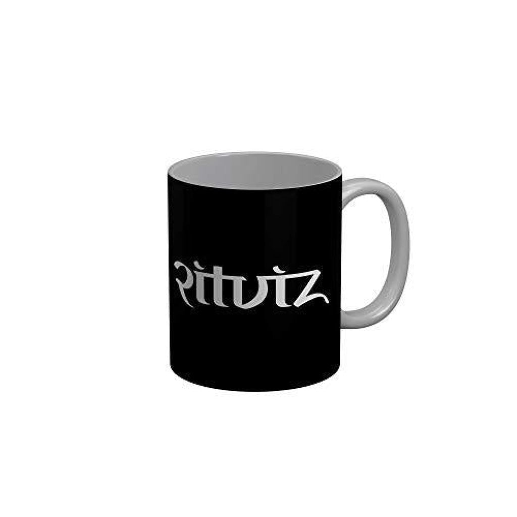 Funkydecors Ritviz Music Lover Ceramic Mug 350 Ml Multicolor Mugs