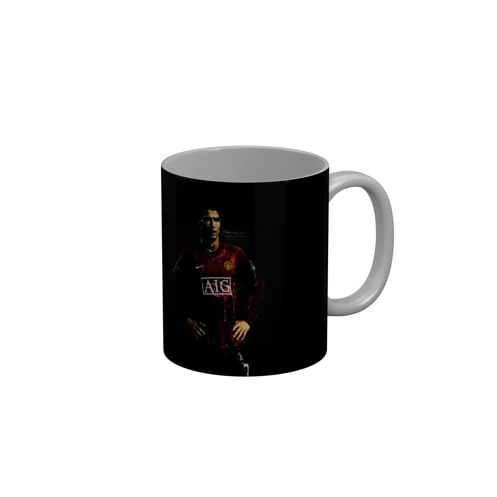 FunkyDecors Ronaldo Football Ceramic Coffee Mug