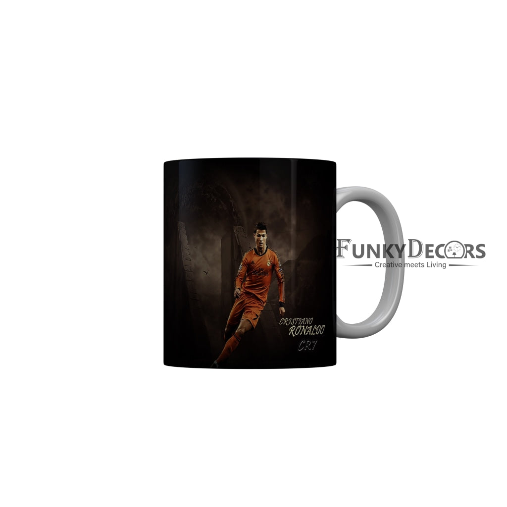 FunkyDecors Ronaldo Football Ceramic Coffee Mug