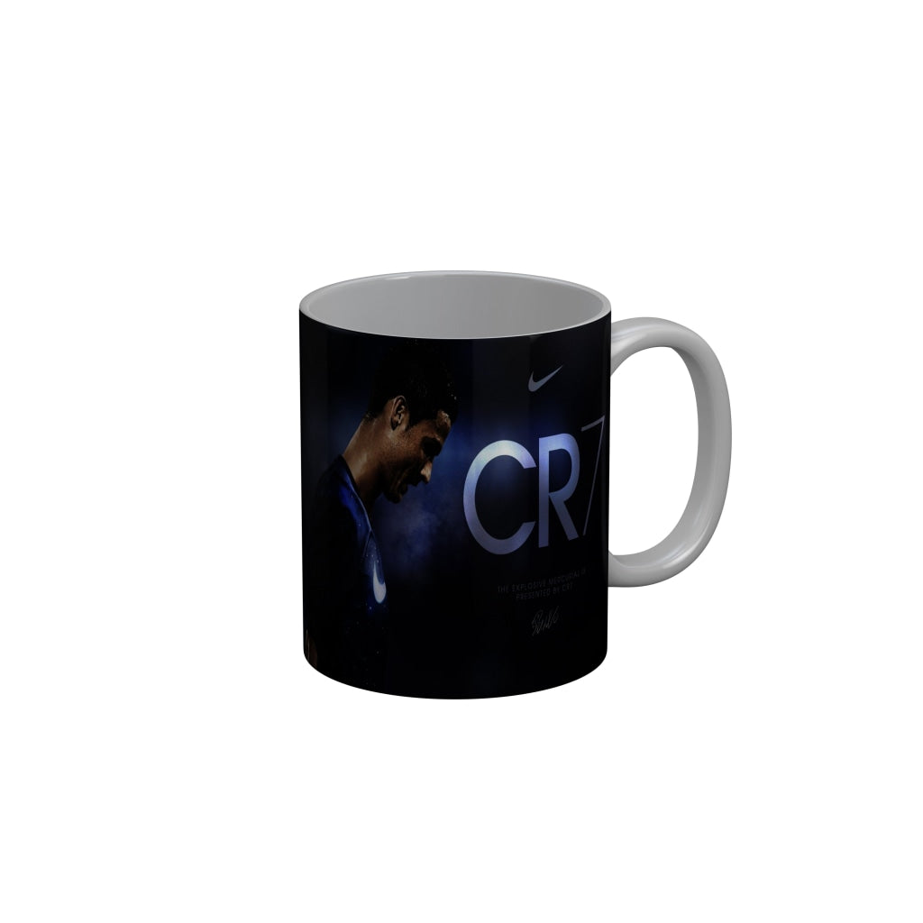 FunkyDecors Ronaldo Football Ceramic Coffee Mug