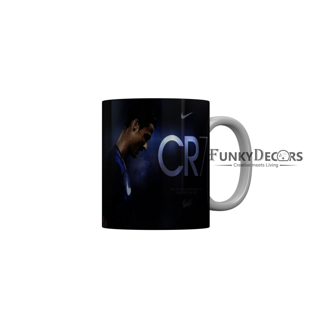 FunkyDecors Ronaldo Football Ceramic Coffee Mug