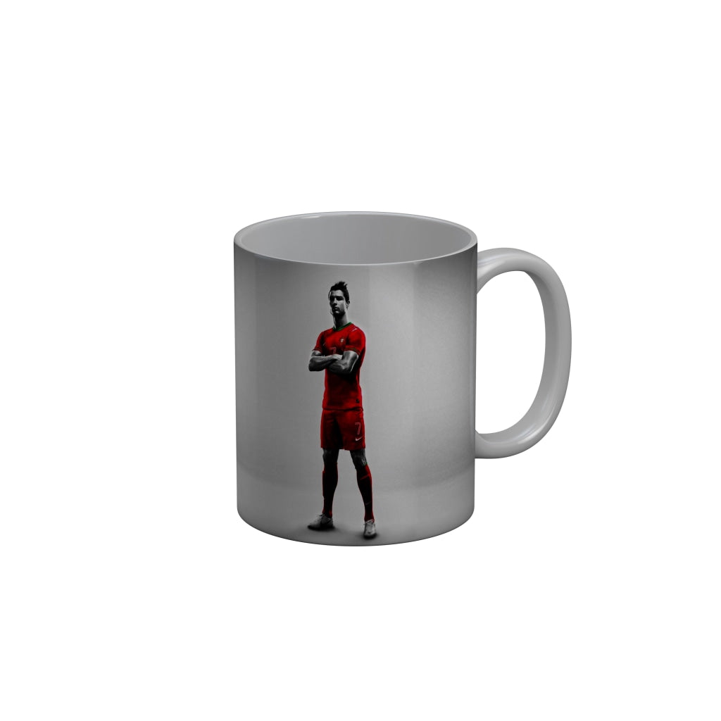 FunkyDecors Ronaldo Football Ceramic Coffee Mug