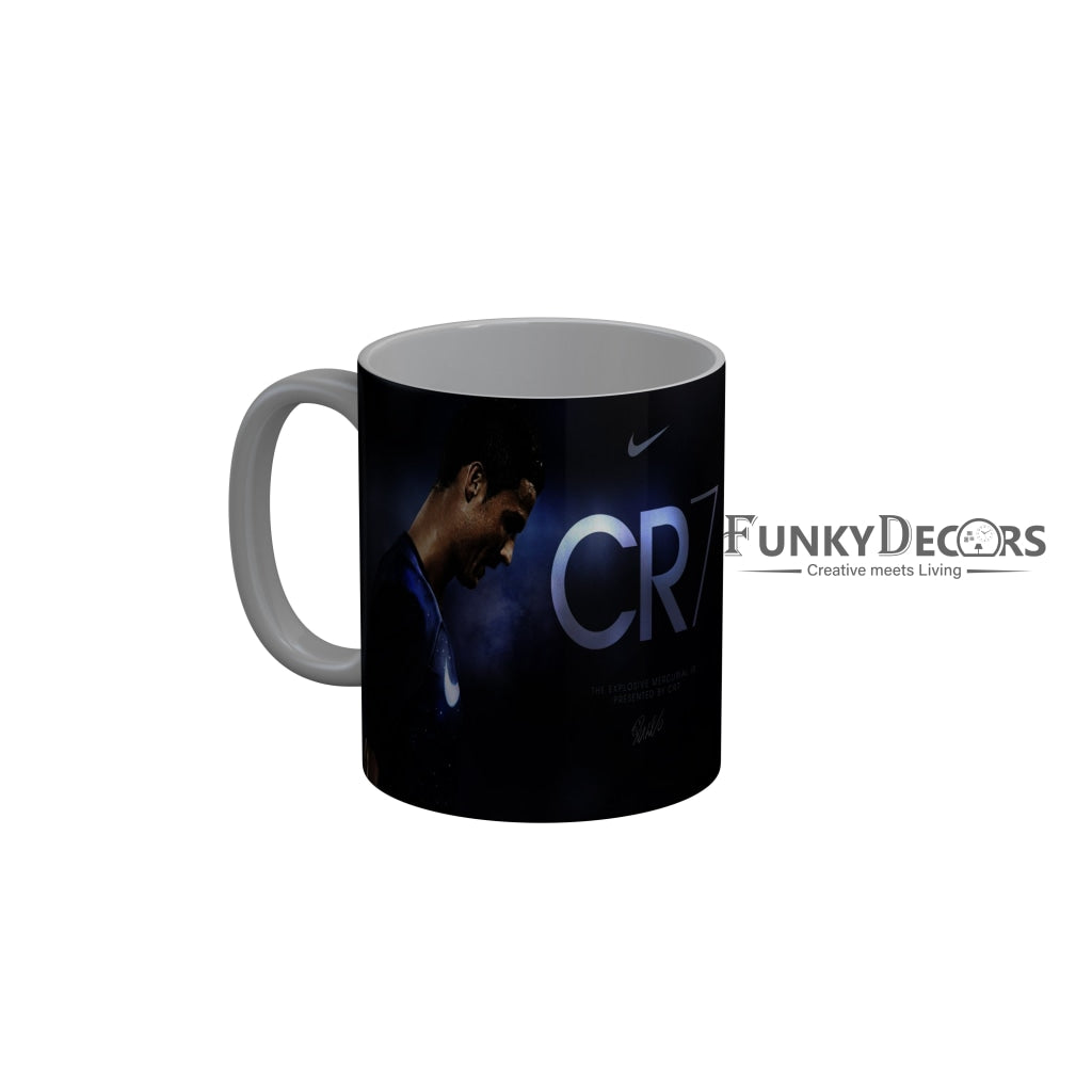 FunkyDecors Ronaldo Football Ceramic Coffee Mug
