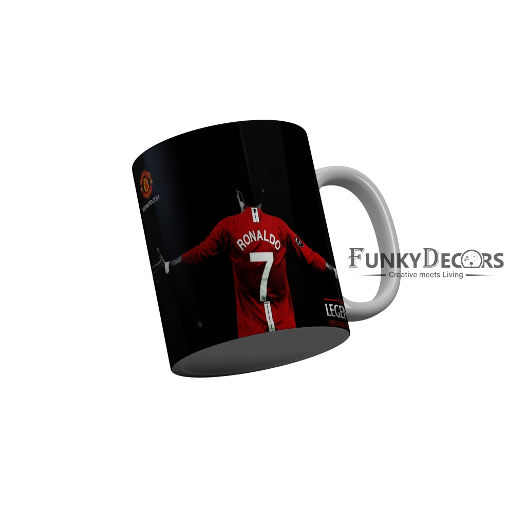 FunkyDecors Ronaldo T shirt 7 Black Ceramic Coffee Mug