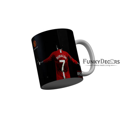 FunkyDecors Ronaldo T shirt 7 Black Ceramic Coffee Mug