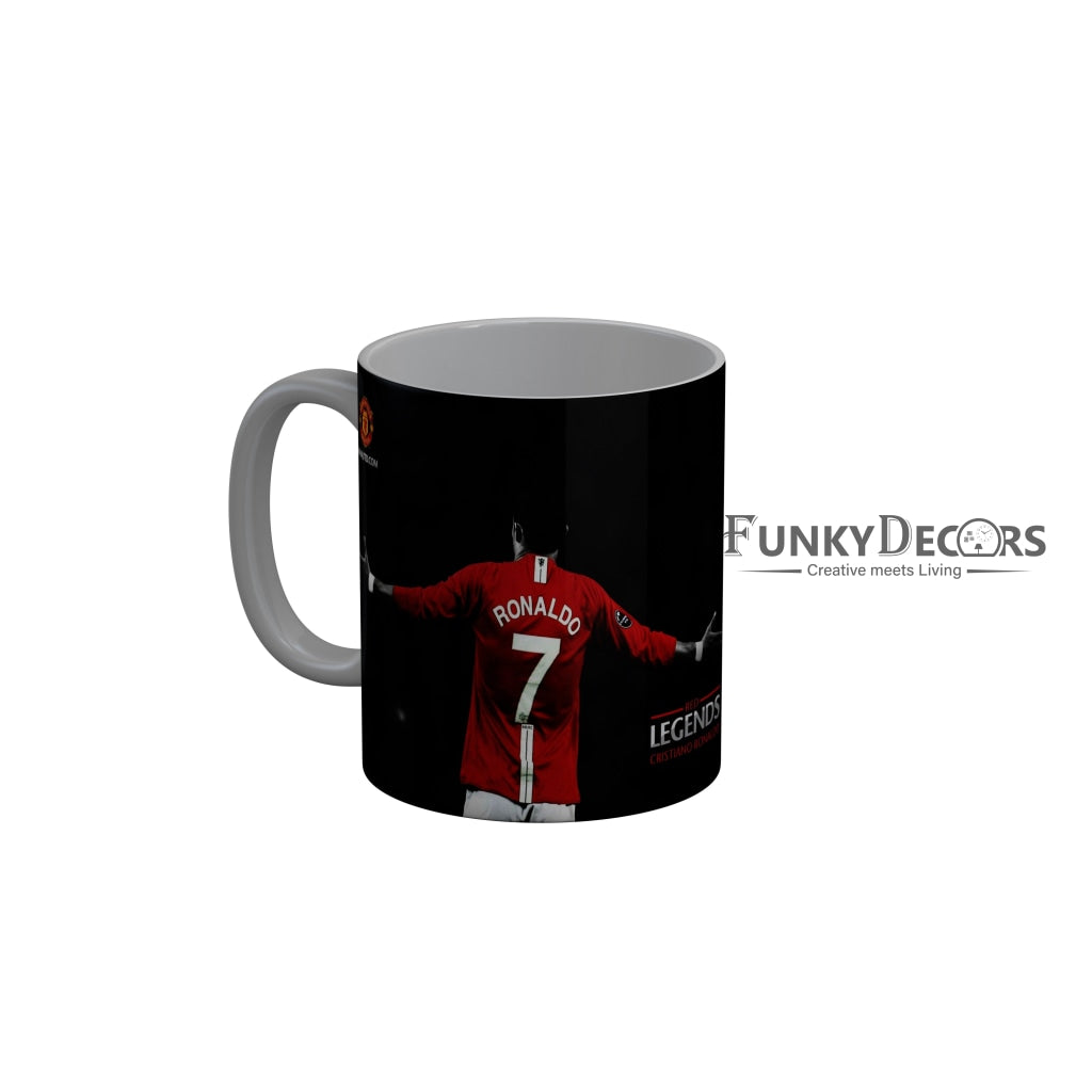 FunkyDecors Ronaldo T shirt 7 Black Ceramic Coffee Mug