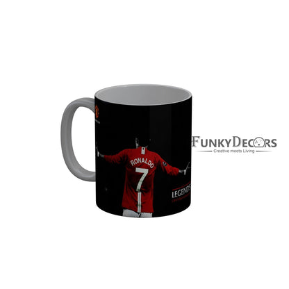 FunkyDecors Ronaldo T shirt 7 Black Ceramic Coffee Mug