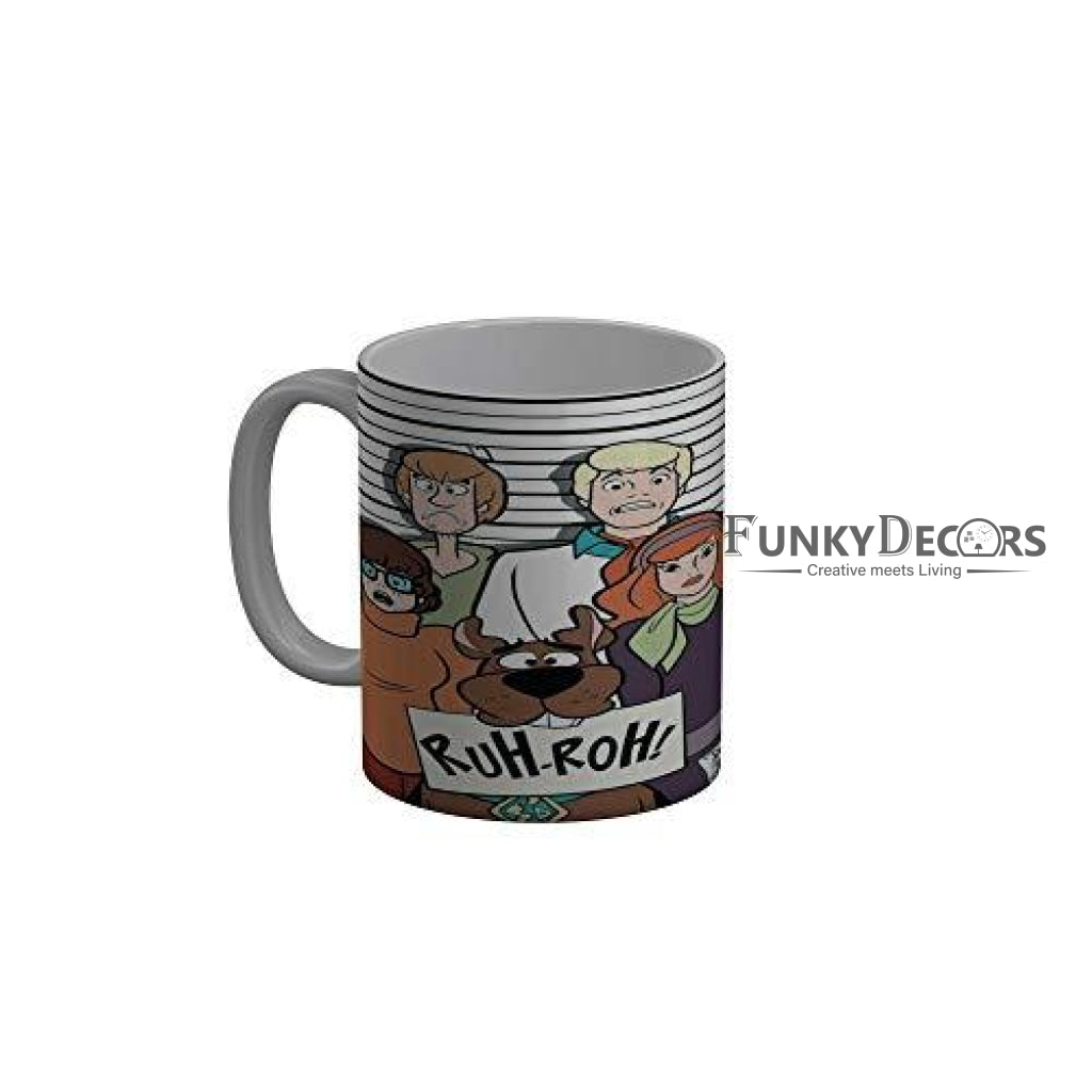 Funkydecors Scooby Doo Cartoon Ceramic Mug 350 Ml Multicolor Mugs