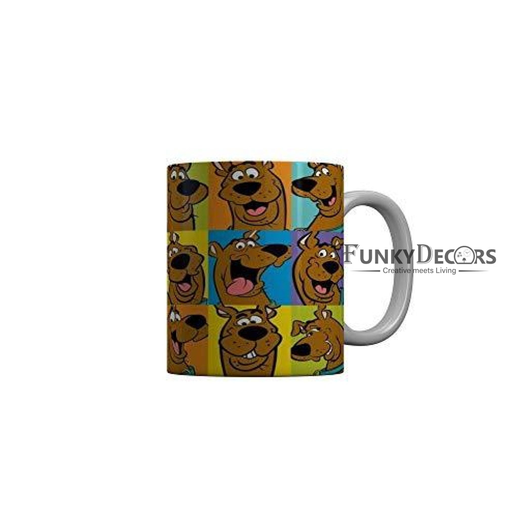 Funkydecors Scooby Doo Cartoon Ceramic Mug 350 Ml Multicolor Mugs