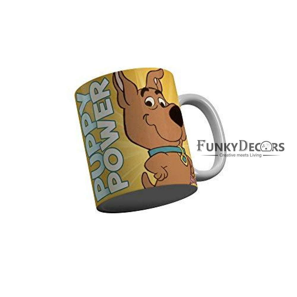 Funkydecors Scooby Doo Cartoon Ceramic Mug 350 Ml Multicolor Mugs