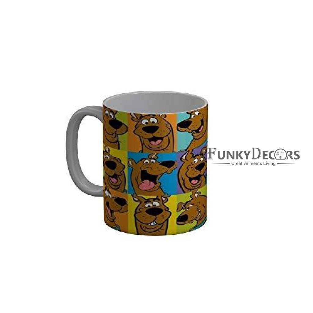 Funkydecors Scooby Doo Cartoon Ceramic Mug 350 Ml Multicolor Mugs