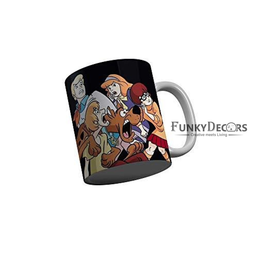 Funkydecors Scooby Doo Cartoon Ceramic Mug 350 Ml Multicolor Mugs