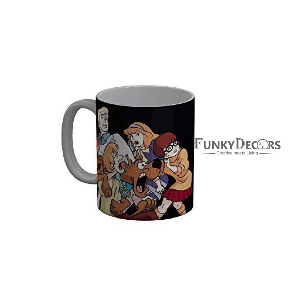 Funkydecors Scooby Doo Cartoon Ceramic Mug 350 Ml Multicolor Mugs