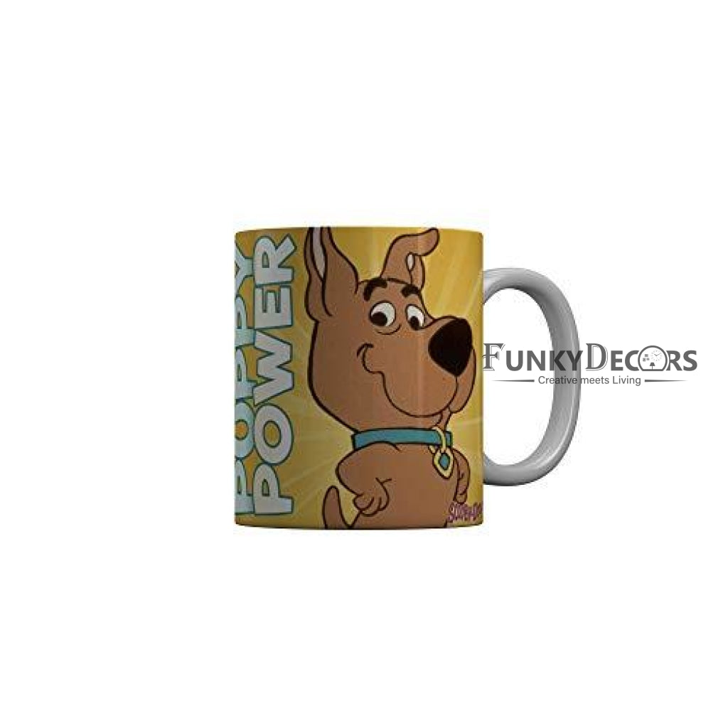 Funkydecors Scooby Doo Cartoon Ceramic Mug 350 Ml Multicolor Mugs