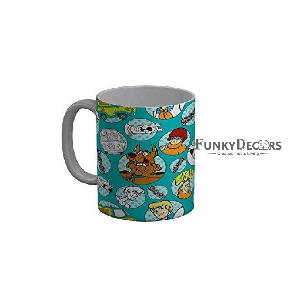 Funkydecors Scooby Doo Cartoon Ceramic Mug 350 Ml Multicolor Mugs