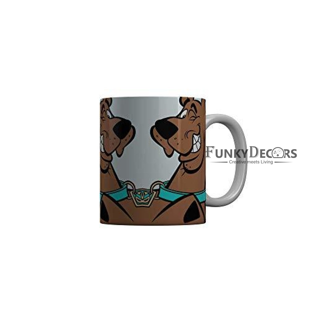 Funkydecors Scooby Doo Cartoon Ceramic Mug 350 Ml Multicolor Mugs