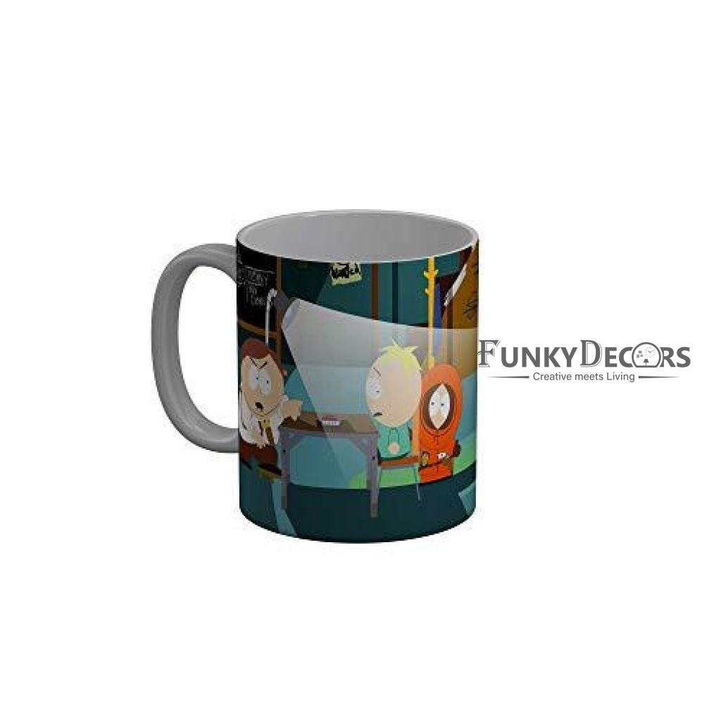 Funkydecors South Park Cartoon Ceramic Mug 350 Ml Multicolor Mugs