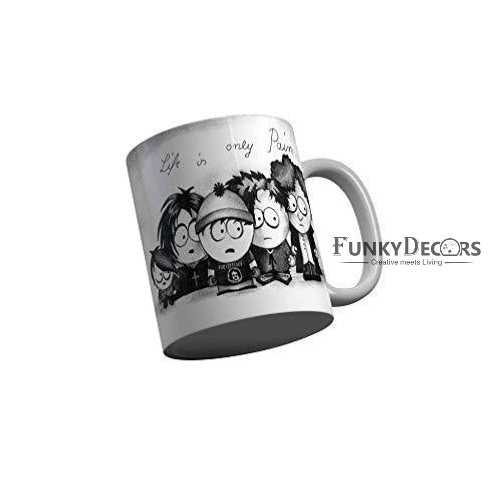 Funkydecors South Park Cartoon Ceramic Mug 350 Ml Multicolor Mugs