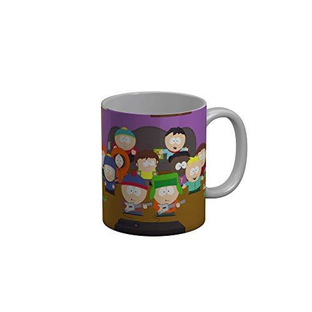 Funkydecors South Park Cartoon Ceramic Mug 350 Ml Multicolor Mugs