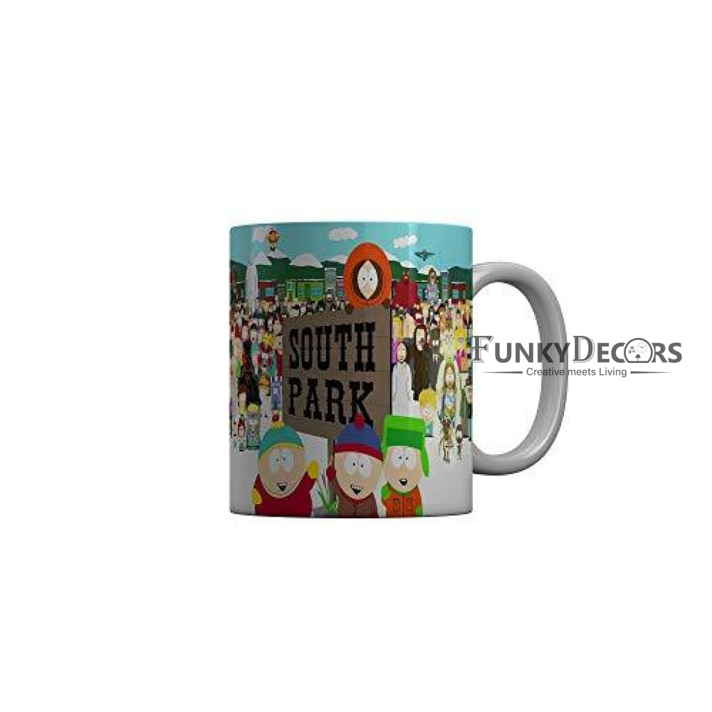 Funkydecors South Park Cartoon Ceramic Mug 350 Ml Multicolor Mugs