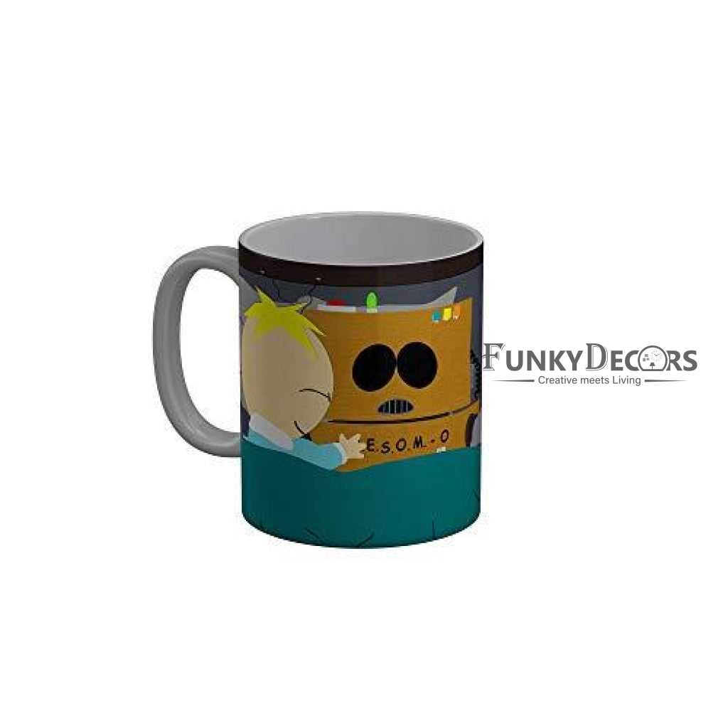 Funkydecors South Park Cartoon Ceramic Mug 350 Ml Multicolor Mugs