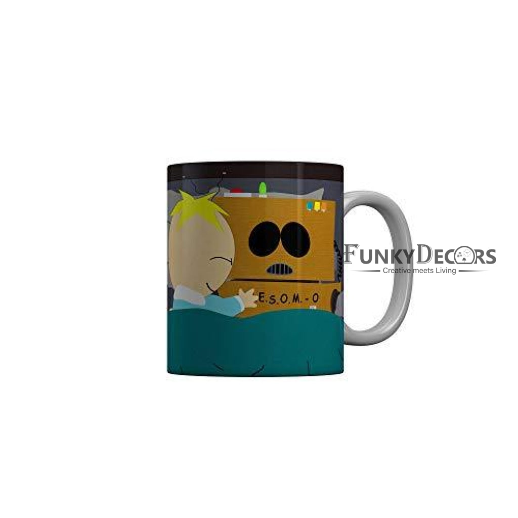 Funkydecors South Park Cartoon Ceramic Mug 350 Ml Multicolor Mugs