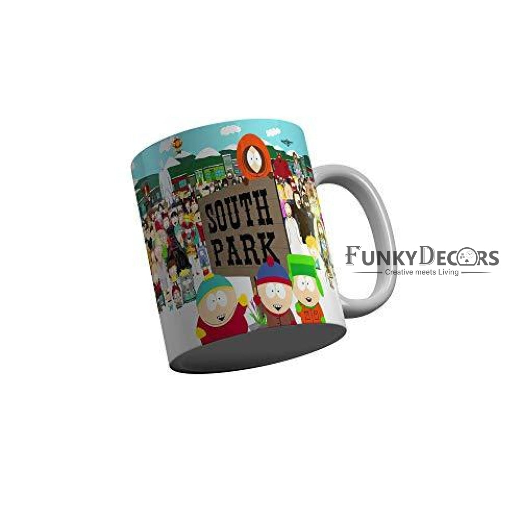 Funkydecors South Park Cartoon Ceramic Mug 350 Ml Multicolor Mugs