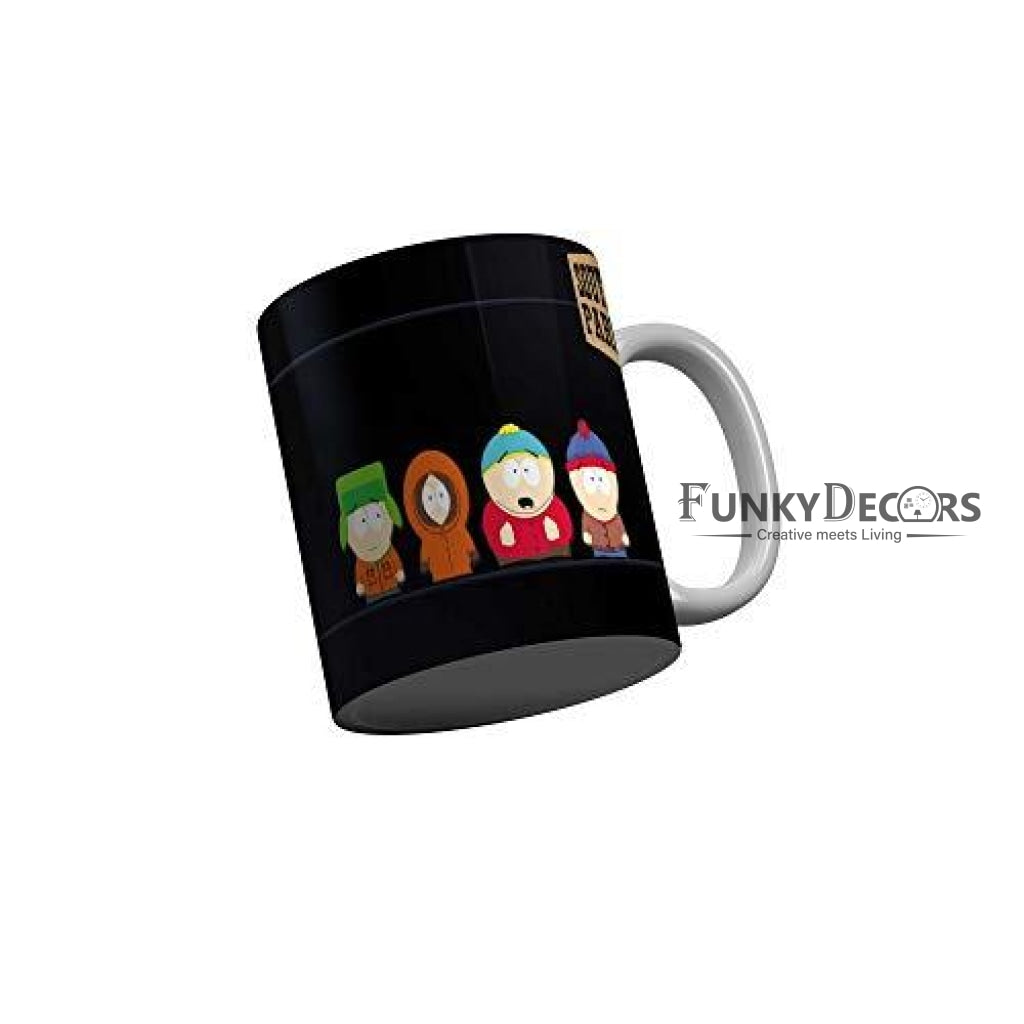 Funkydecors South Park Cartoon Ceramic Mug 350 Ml Multicolor Mugs