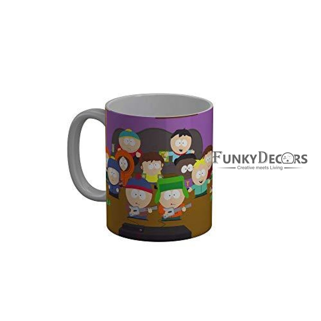 Funkydecors South Park Cartoon Ceramic Mug 350 Ml Multicolor Mugs