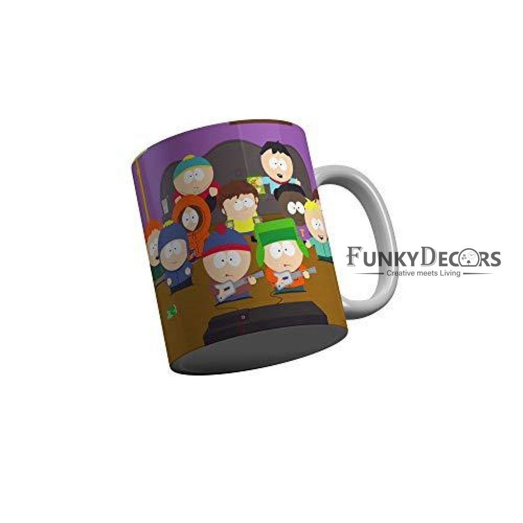 Funkydecors South Park Cartoon Ceramic Mug 350 Ml Multicolor Mugs