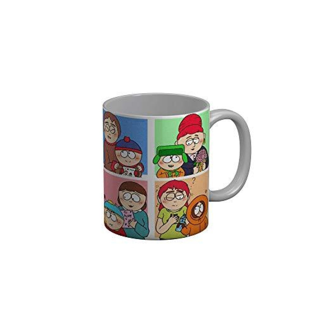 Funkydecors South Park Cartoon Ceramic Mug 350 Ml Multicolor Mugs