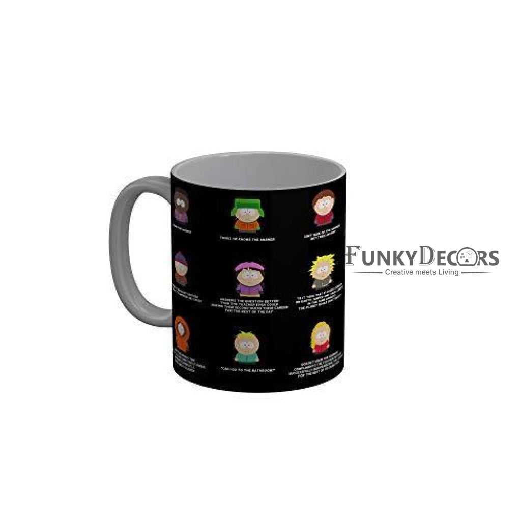 Funkydecors South Park Cartoon Ceramic Mug 350 Ml Multicolor Mugs