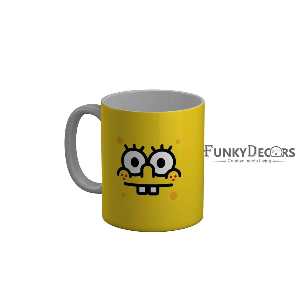 Funkydecors Sponge Bob Cartoon Ceramic Mug 350 Ml Multicolor Mugs