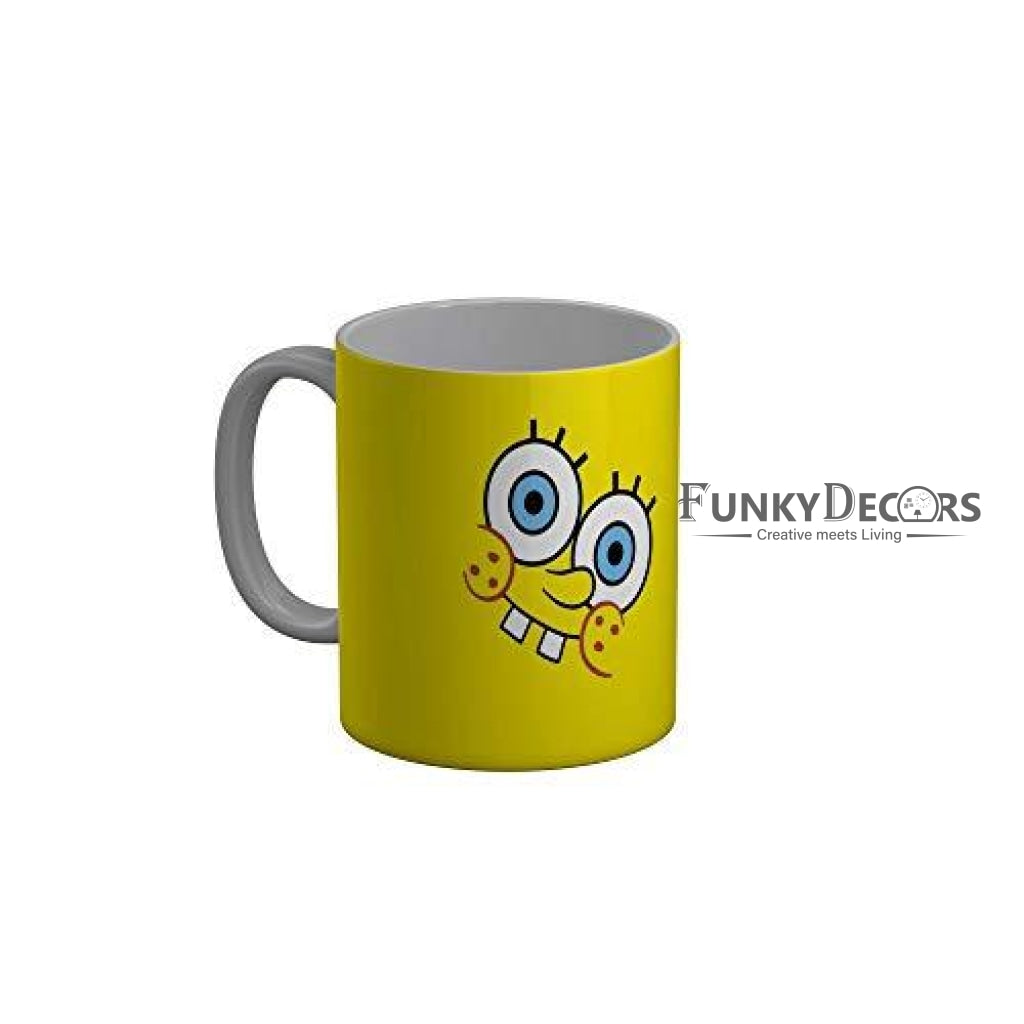 Funkydecors Sponge Bob Cartoon Ceramic Mug 350 Ml Multicolor Mugs