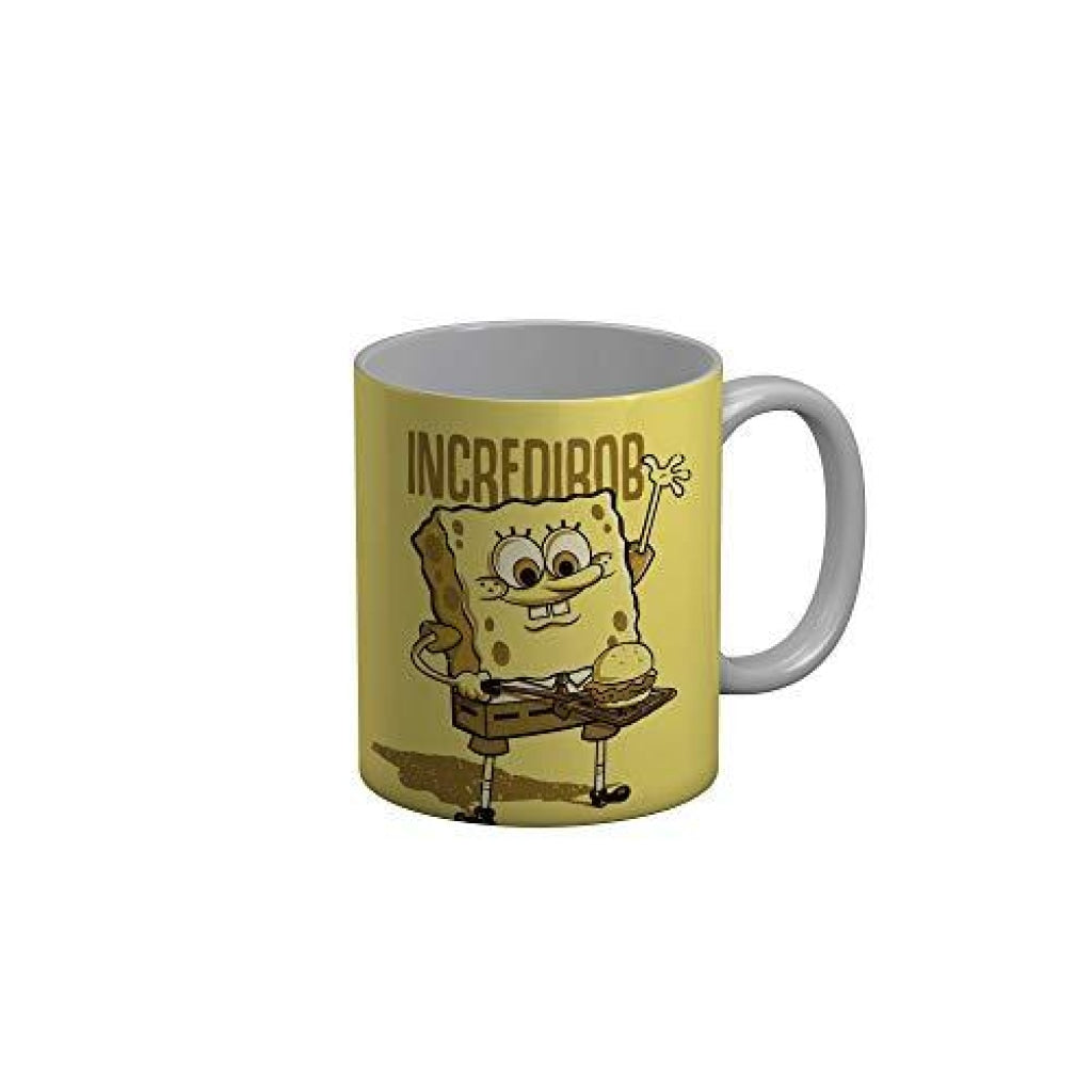 Funkydecors Sponge Bob Cartoon Ceramic Mug 350 Ml Multicolor Mugs