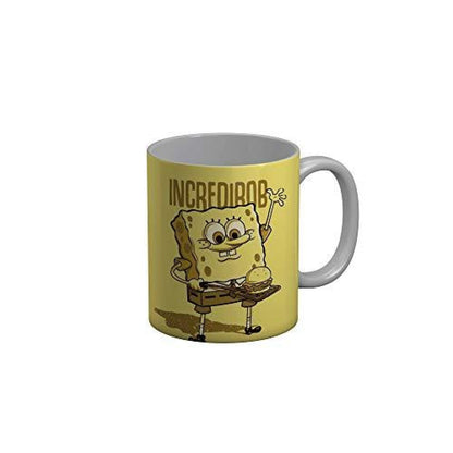 Funkydecors Sponge Bob Cartoon Ceramic Mug 350 Ml Multicolor Mugs