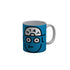 FunkyDecors Stay Cool Blue Funny Quotes Ceramic Coffee Mug, 350 ml