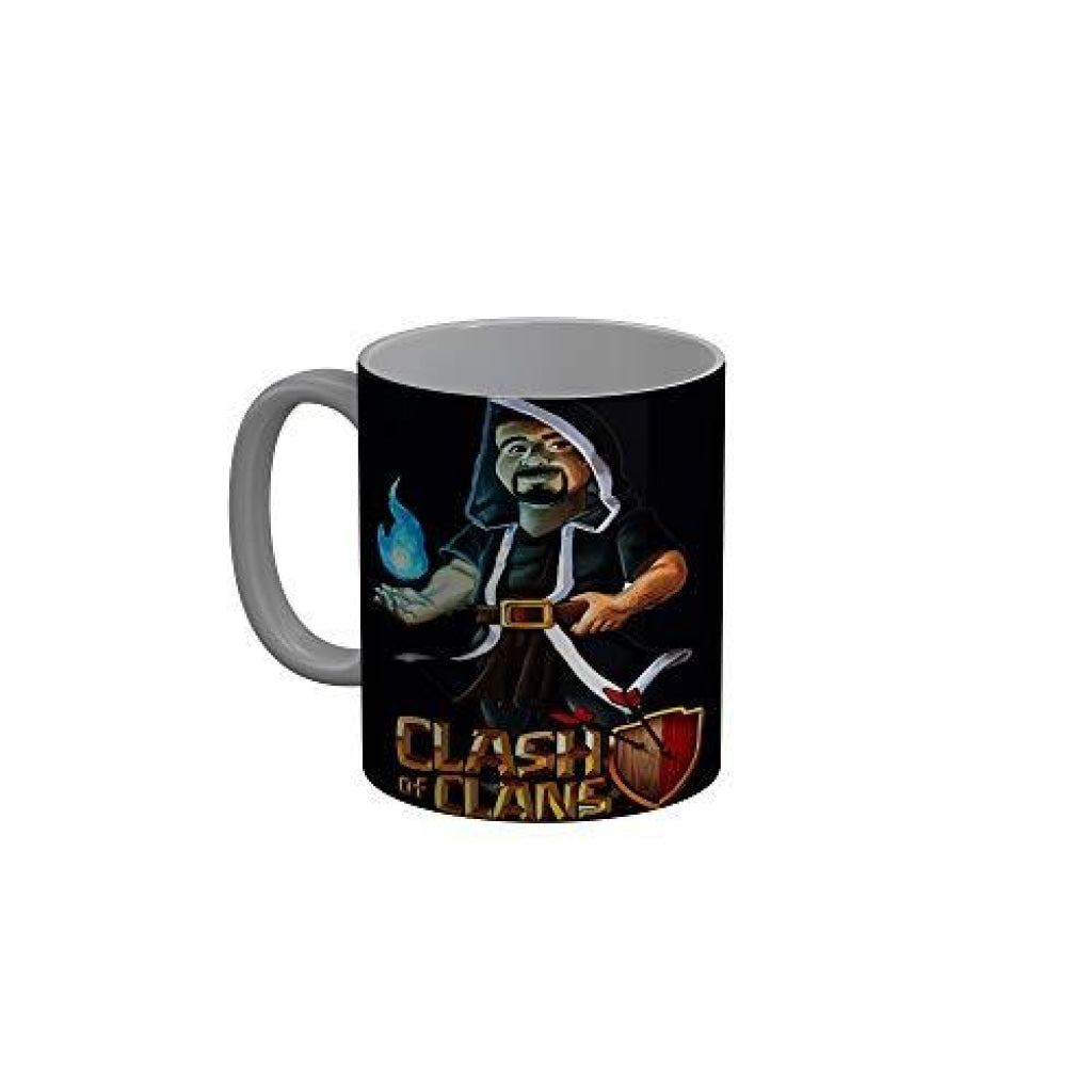 Funkydecors Straight Outta Clash Of Clans Black Funny Quotes Ceramic Coffee Mug 350 Ml Mugs