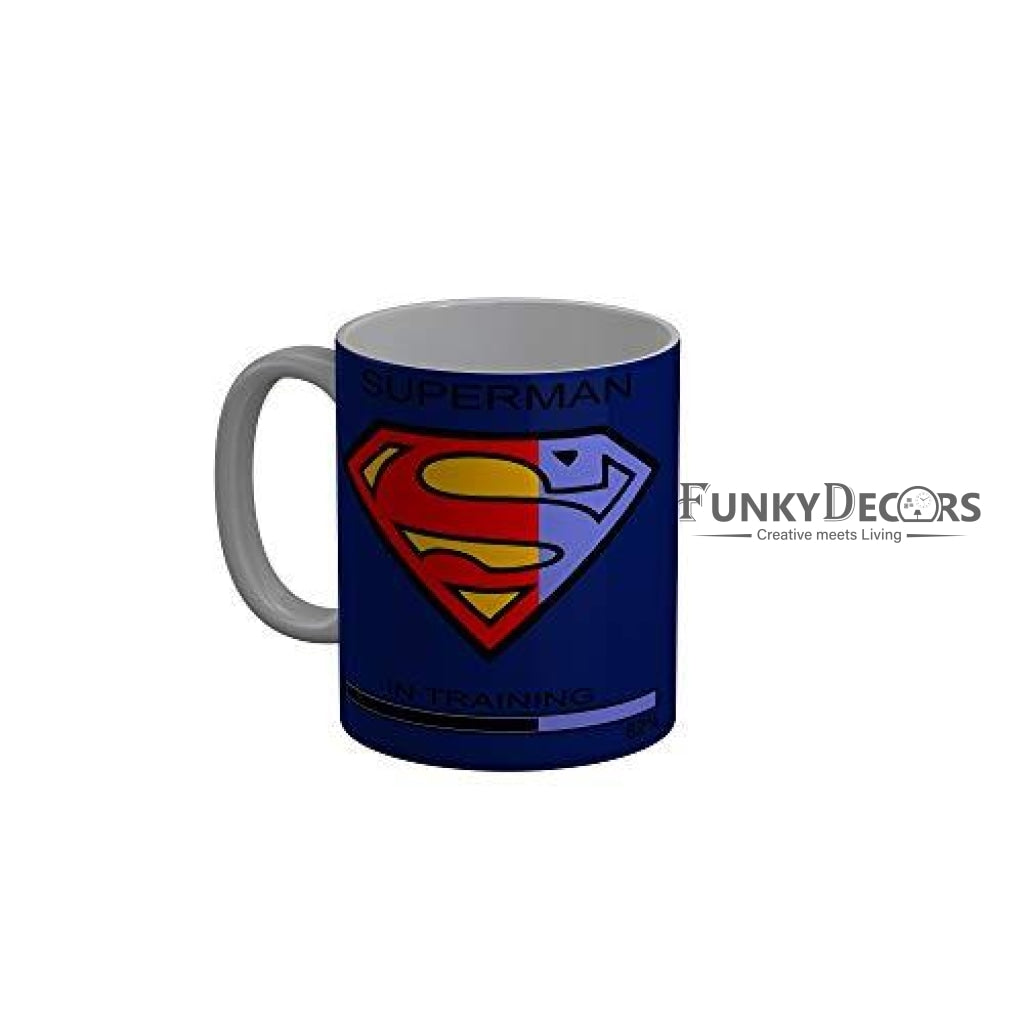 Funkydecors Superman Blue Quotes Ceramic Coffee Mug 350 Ml Mugs