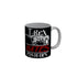 FunkyDecors T-Rex Hates Push-Ups Black Funny Quotes Ceramic Coffee Mug, 350 ml