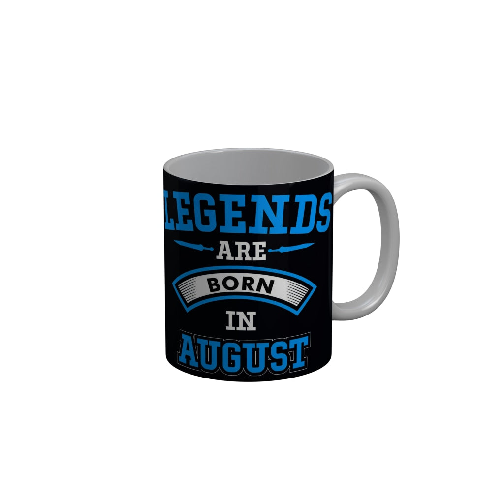 FunkyDecors Taken By A Smokin Hot April Girl Black Birthday Quotes Ceramic Coffee Mug, 350 ml