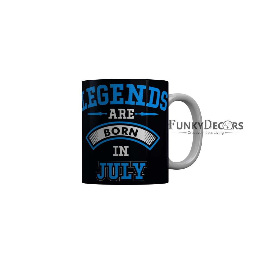 FunkyDecors Taken By A Smokin Hot March Girl Black Birthday Quotes Ceramic Coffee Mug, 350 ml