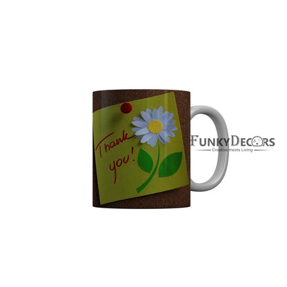 FunkyDecors Teachers Day Thank You Teacher World Greatest Teacher Gift for Teacher for Mentor Ceramic Coffee Mug