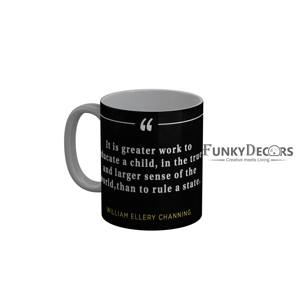 FunkyDecors Teachers Day Thank You Teacher World Greatest Teacher Gift for Teacher for Mentor Ceramic Coffee Mug