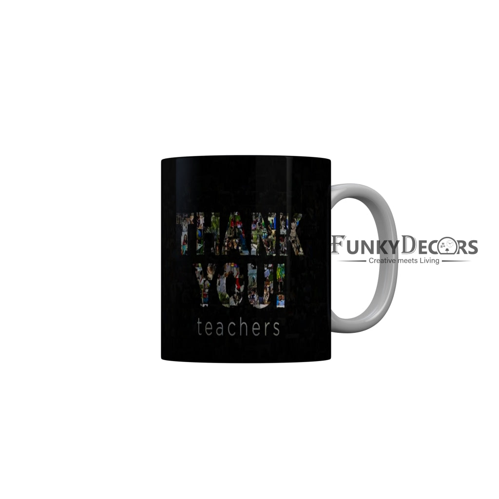 FunkyDecors Teachers Day Thank You Teacher World Greatest Teacher Gift for Teacher for Mentor Ceramic Coffee Mug