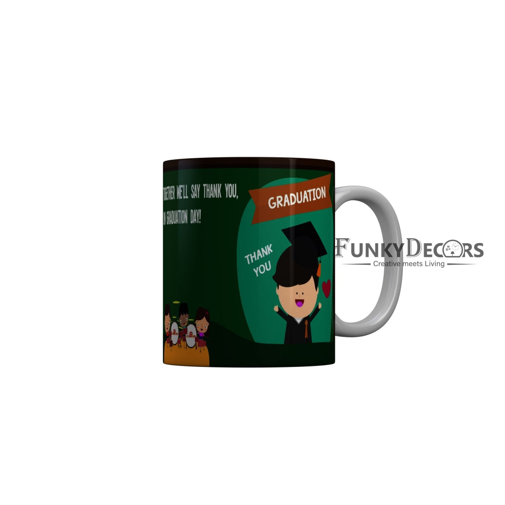 FunkyDecors Teachers Day Thank You Teacher World Greatest Teacher Gift for Teacher for Mentor Ceramic Coffee Mug