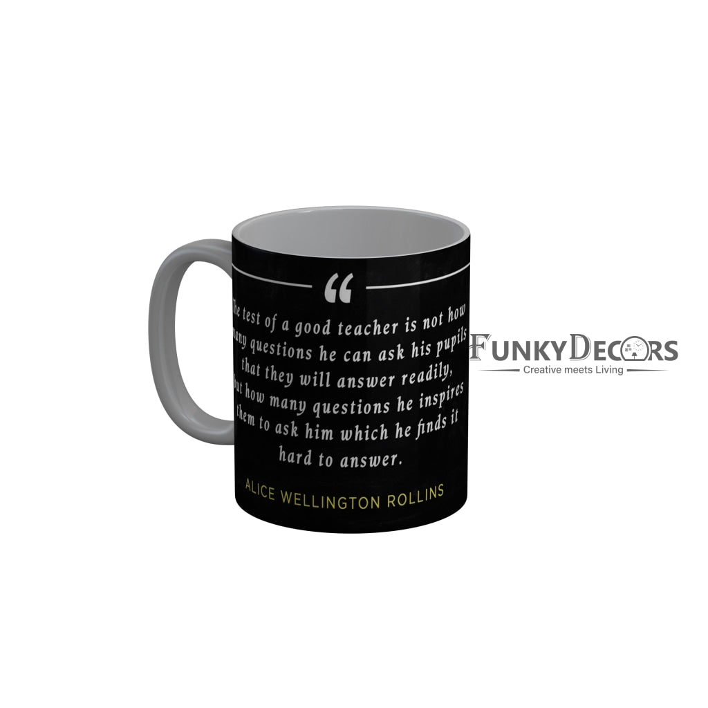 FunkyDecors Teachers Day Thank You Teacher World Greatest Teacher Gift for Teacher for Mentor Ceramic Coffee Mug