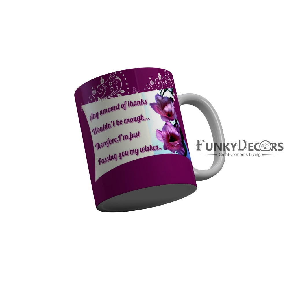 FunkyDecors Teachers Day Thank You Teacher World Greatest Teacher Gift for Teacher for Mentor Ceramic Coffee Mug